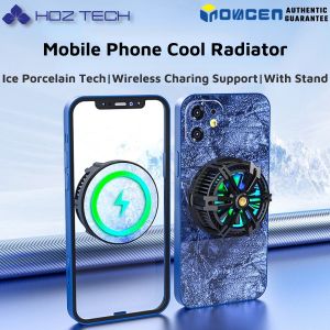 INOVAGEN Magnetic Phone Cooler With Phone Stand&Wireless Charging/Heat Dissipation Phone Radiator For Gaming PUBG MagSafe Support15W QC/PD Fast Charging