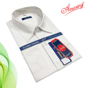 Áo somi nam Amazing thời trang công sở cao cấp trung niên form rộng dáng suông dài tay đuôi tôm big size