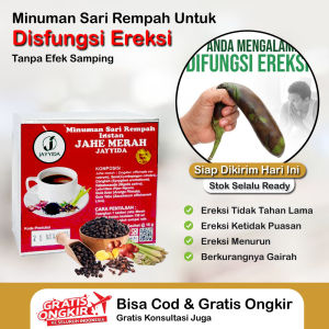 Obat Disfungsi Ereksi Pria Lemah Syahwat Susah Bangun Loyo Cepat Keluar Sulit Mencapai Ereksi Tidak Tahan Lama Tidak Mencapai Kepuasan Ereksi Menurun Hilang Nya Gairah Hilang Nya Sensitivitas Jayyida Jahe Merah Minuman Sari Rempah
