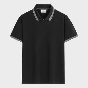 Áo Polo Đen Nam Organic Cotton Aristino APS204AS0E tone màu cơ bản dễ phối đồ