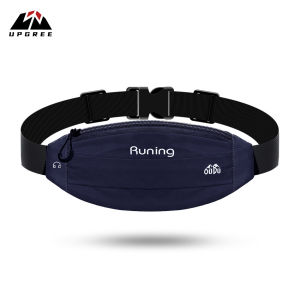 UPGREE Sports Running Belts Waist Bags Outdoor Waterproof Night Full Reflective Bag Zipper Waist Packs Fitness Chest Bags Running Pouch Adjustable Buckle with Headphone Plug for Running Jogging