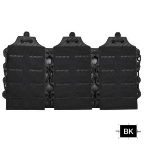 SINAIRSOFT Tactical 5.56/7.62 Triple Magazine Storage Bag M4 Triple Magazine Bag Outdoor MOLLE Accessory Bag Functional Bag