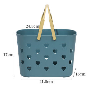 ตะกร้าเก็บของ ตะกร้าพลาสติก ตะกร้าล้างผัก ตะกร้าเอนกประสงค์ ตะกร้า มีรูระบายน้ำตะกร้าพลาสติกใส่ของอเนกประสงค์ ตะกร้าในห้องน้ำ