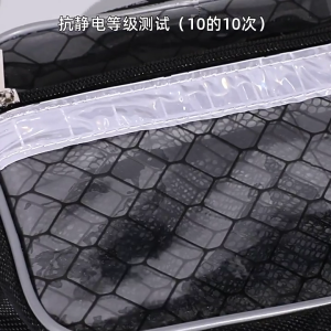 กระเป๋าสะพายไหล่พีวีซีใสป้องกันไฟฟ้าสถิตย์ถุงเครื่องมือวิศวกรใส่เครื่องมือคอมพิวเตอร์ทำงานในห้องสะอาดสำหรับผู้หญิงผู้ชาย