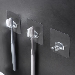 Japanese Wall-mounted Toothbrush Holder Mouthwash Cup Storage Rack Bathroom Hats Key Organizer Hook