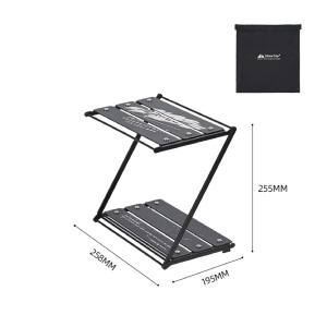 CampBoost SHINETRIP Double Folding Table Rack Camping Table Meja Camping Folding Table IGT Table Camping Meja lipat Rack