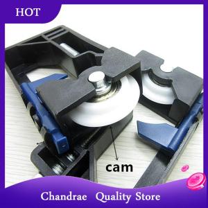 [Chandrae] Sliding Wardrobe Door Part Top bottom Down Wheels Runner Guides Kit Side-mounted Hanging Sliding Pulley Open Wheel For Cabinet