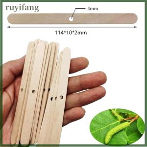 ruyifang 50 cái nến bằng gỗ bấc chủ sở hữu nến thanh chủ sở hữu cho nến làm