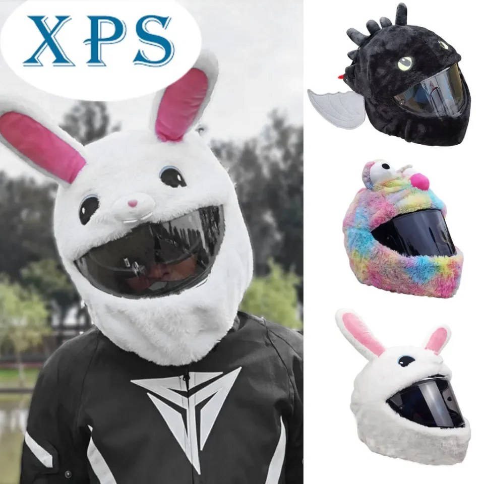 Motorcycle helmet hot sale bunny ears