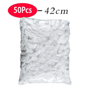 50 pcs Elastic Food Cover BPA-Free Plastic Wrap for Fruits Vegetables - 52cm Size