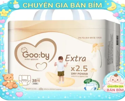 (CHUYÊN SĂN) Bỉm ngày đêm Gooby Extra Quần/Dán siêu mỏng mềm thấm hút tốt size dán NB/S/M quần M/L/XL/XXL/XXXL