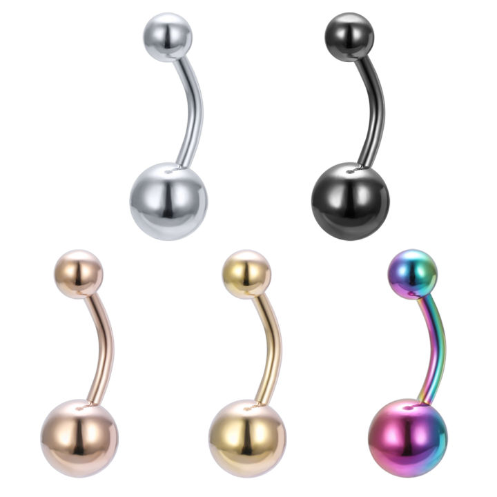 14G Anti Allergy Belly Piercings Ball Navel Rings Body Piercing