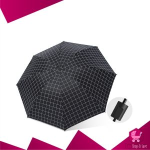 BabyShop-C947 Payung Lipat Motif Kotak Manual Anti UV Sinar Matahari Portable / Payung Lipat Anti