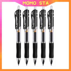 MOMO 1PC Portable K35 Press Gel Pen Black Red Blue Ink Student Writing School Stationery