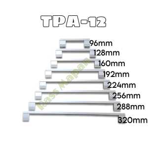 1PCS Handle Aluminium Pegangan Tarikan Laci Lemari Mebel Kitchen Set Huben TPA 12 Anodize