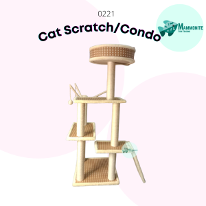 Pet Cat Kitten Condo Post Scratch Toy Interactive Play LZ0120