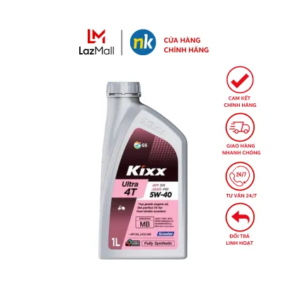 Nhớt Kixx Ultra Scooter Fully Synthetic 5W40 800ML dành cho xe ga cao cấp nhập khẩu 100% Hàn Quốc