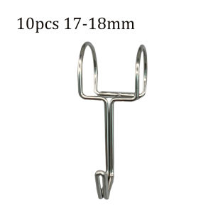 10 Pcs Round Tube Buckle Hook Windproof hooks Stainless Steel Hooks S shaped Metal Hangers Round tube fixation