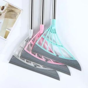 Household Broom & Dustpan Set Floor Cleaning Tools Set Folding Broom Dustpan with Comb Teeth Set