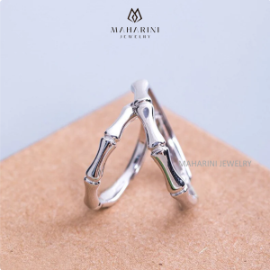 Cincin Lamaran Tunangan Couple Perak Palladium Platinum Emas