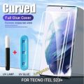 Anti Gores Itel S23 Plus Tempered Glass Kaca Curved Design Screen Guard Pelindung Layar Handphone. 
