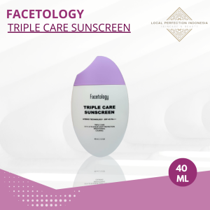 Facetology Triple Care Sunscreen SPF 40 PA+++ Non Comedogenic - Facetology Triple Care Sunscreen  Wajah