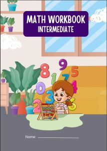 70 Pages Intermediate Math Workbook for Kids |  Fractions Word Problems Multiplication Division Etc.