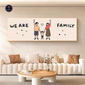 Tranh Gia Đình Hạnh Phúc Tạo Không Gian Yêu Thương Tranh Canvas Tranh Tráng Gương Tranh Trang Trí