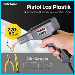 COD Taffware Pistol Las Plastik Welding Automobile Bumper Machine 220V 50W - H50 / Las Bumper plastik / Alat las Plastik body motor bumper mobil pvc / alat las mini serbaguna kecil / solder sambung penyambung body motor pecah