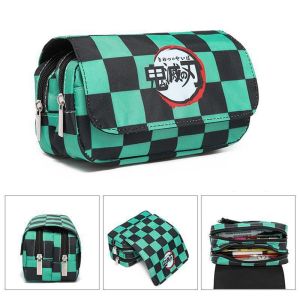 OWNNEW Cute Office and School Supplies Canvas Zipper Case Back To School Pen Box Demon Slayer Kimetsu No Yaiba Demon Slayer Pencil Bag Pencilcase
