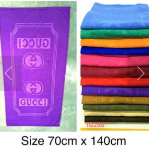 COD handuk mandi microfiber dewasa 70x140 handuk polos nyerap air