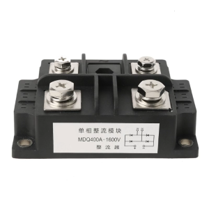 MDQ 400A 1600V Single-phase Rectifier Bridge Module Four Terminals Connection Binding Post for Industrial