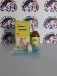 Nematocide (pyrantel) roundworms(Toxocara canis Toxascaris leonina) and hookworms (Ancylostoma sp. Uncinaria stenocephala) in dogs and cats.