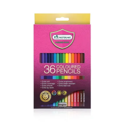 สีไม้ มาสเตอร์อาร์ต เกรดพรีเมี่ยม 36 สี 2หัว/หัวเดียว
