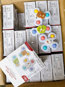 Set 3 con quay spinner cho bé đồ chơi hình côn trùng dễ thương vui nhộn chất liệu an toàn cho bé