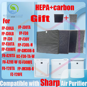 🚚 Arrive next day🚚 For sharp FP-J30TA、FP-J30LA、FP-J30LB、FP-J30、FP-F30、FP-F30Y、FP-F30TA、FP-F30HFE、FP-F30L-H、FP-GM30B-B、FP-JM30B-B、FU-A28TA、FU-A28E-W、FU-Y28TA、FZ-F30HFE、FZ-Y28FE、KC-F30-TA-W Filter Air Purifier Accessories HEPA&Active Carbon