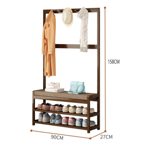 Kệ Treo Quần Áo 3 Trong 1 Giá Treo Quần Áo Đa Năng Tiện Dụng 5 Trong 1 Khung Tre Cao Cấp