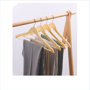 karabl  shop  ไม้แขวนเสื้อไม้（12 ชิ้น/ 6 ชิ้น）45cm 🚚พร้อมส่ง Y-04