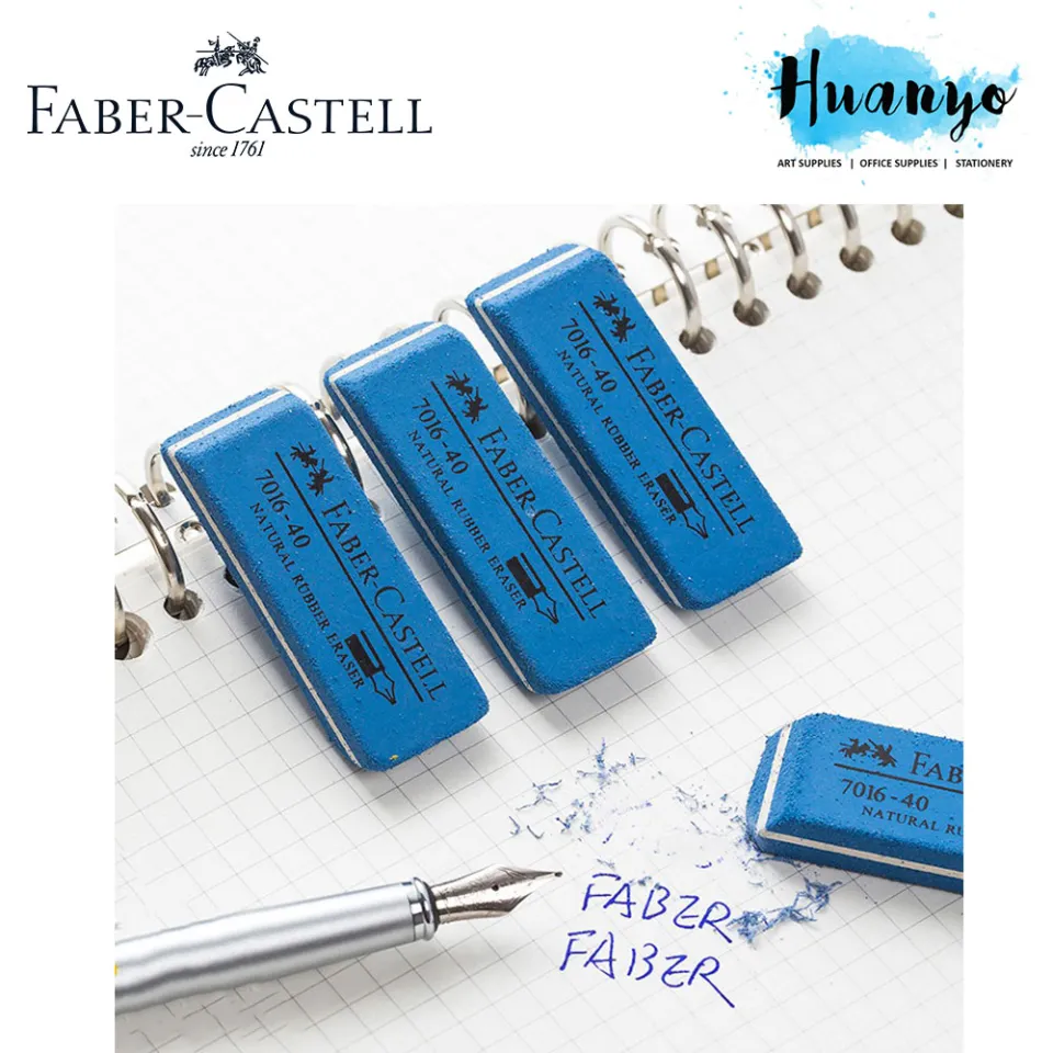 Latex-free eraser for ink/pencil