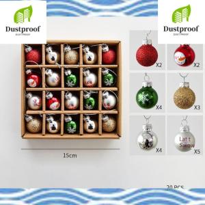 Christmas Glass Painted Hanging Decorations - Snowman & Christmas Tree Ornaments for Holiday Home and Tree Decor