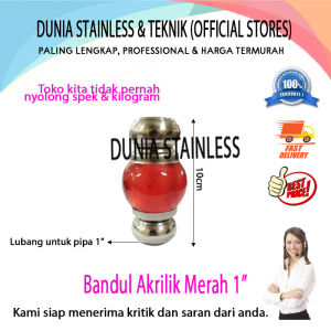 Bandul Akrilik Merah 1"
