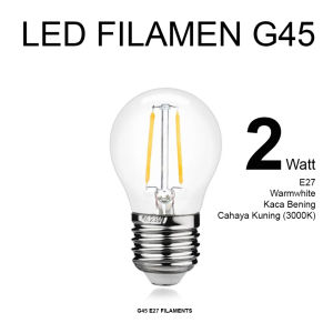 Lampu Bulb LED Filamen Edison Vintage G45 2 4 Watt 2W 4W Fitting E27