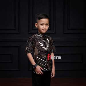 Kemeja Batik Pria Modern Lengan Panjang Motif Terbaru Baju Batik Couple Ayah Dan Anak Laki-laki