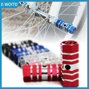 【E-WOITD】 2pcs BMX Mountain MTB Bike Bicycle Alloy Axle Pedals Foot Stunt Pegs