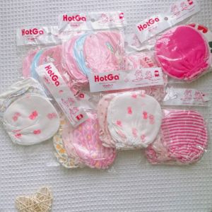 Combo 15 Đôi Bao Tay Cho Bé Sơ Sinh Hotga Chun Mềm Cotton Mịn Mát (0-5 tháng freesize)