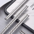 AN Sumpit stainless steel non -skid home bundar sumpit medium medium kosong insulasi termal kantin peralatan meja COD. 