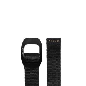 Otsky Belt Webbing Oval Full Black