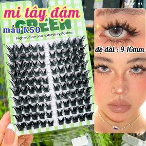 Mi giả tây đậm dài 9-16mm GREEN Thủy Mi