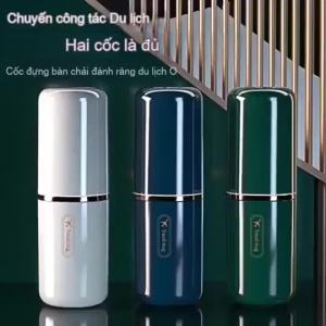 Hanoimakeuphub] Cốc đựng bàn chải đánh răng di động du lịch Phòng tắm Hộp đựng kem đánh răng Hộp đựng Hộp đựng đồ vệ sinh du lịch Cốc lưu trữ Sáng tạo mới MỚI
