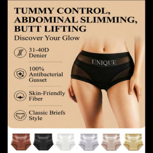 Womens High Waist Tummy Control Panties Seamless Shapewear Comfortable Thin Antibacterial Ladies Underwear
